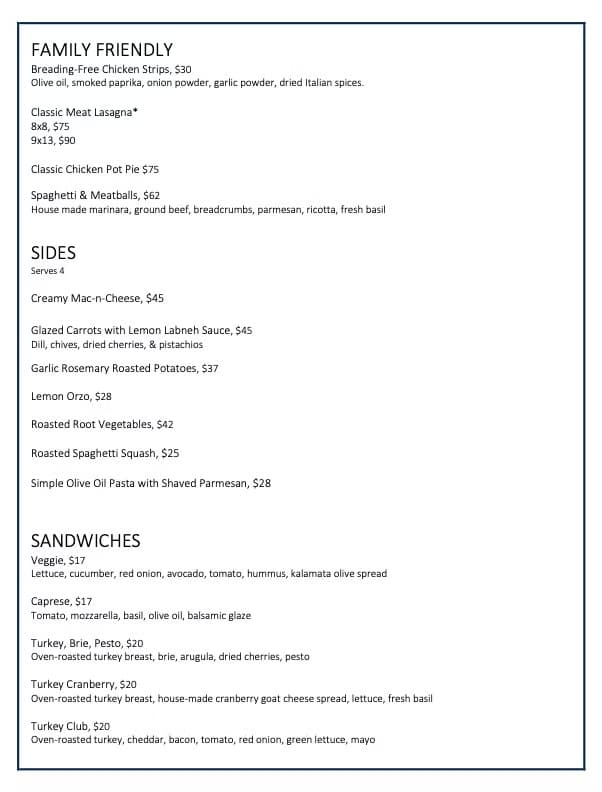 Reference menu page 5 menu